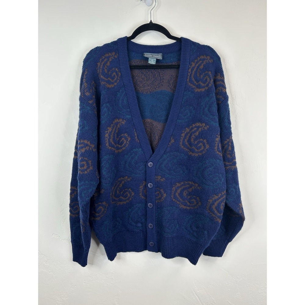 Vintage 80s 90s Men's Cardigan Size M Grandpa Grunge Heritage Sweater Retro 90s